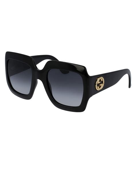 gucci oversized square plastic sunglasses|gucci women's oversized square sunglasses.